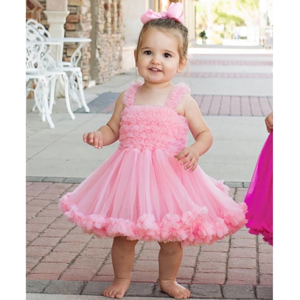 Ruffle Butts | Pink Ruffle Dress 12-24 Months